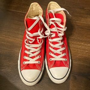 Converse Red High top shoes